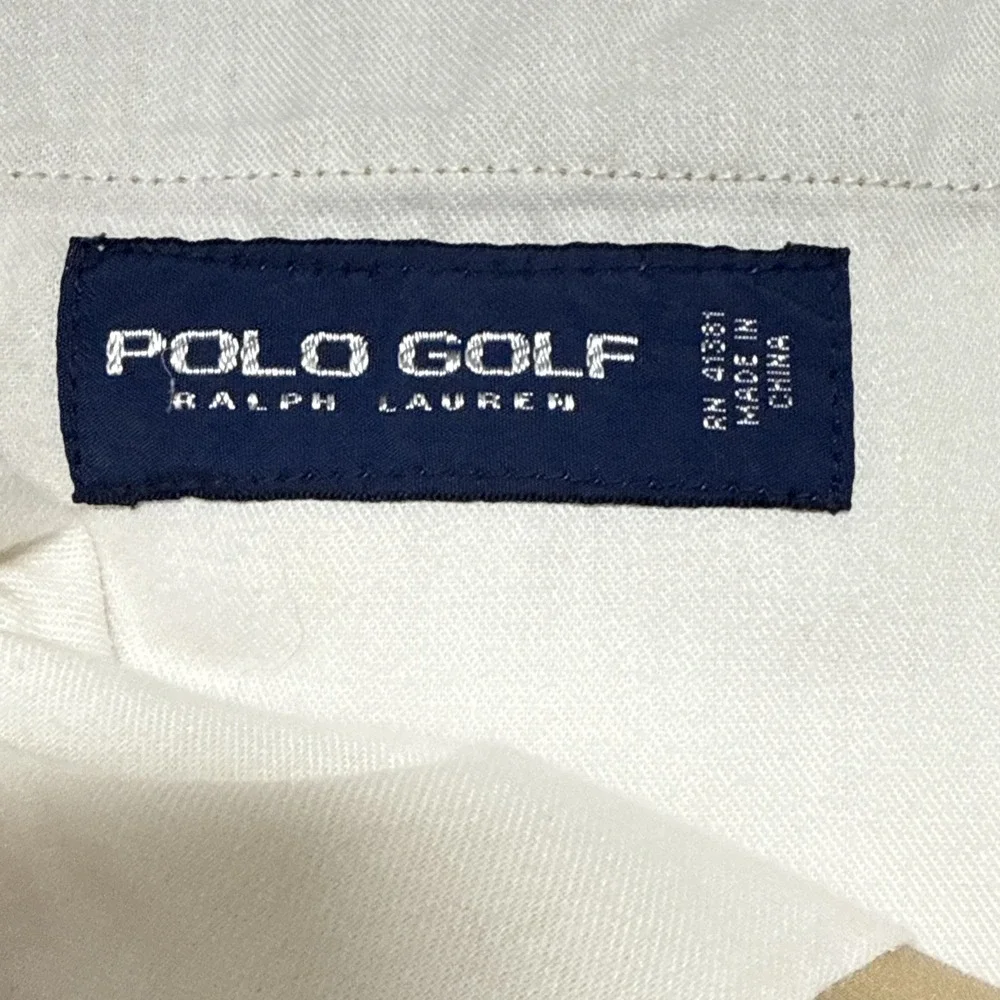 Polo Ralph Lauren Golf Size 38 Men's Khaki Chino Shorts All Over Golfer